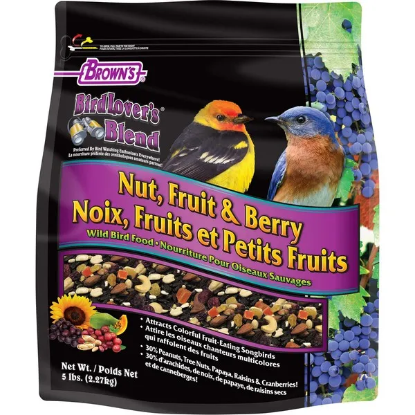 5 Lb F.M. Brown Bird Lover's Blend Extreme Fruit, Nut & Berry - Wild Bird